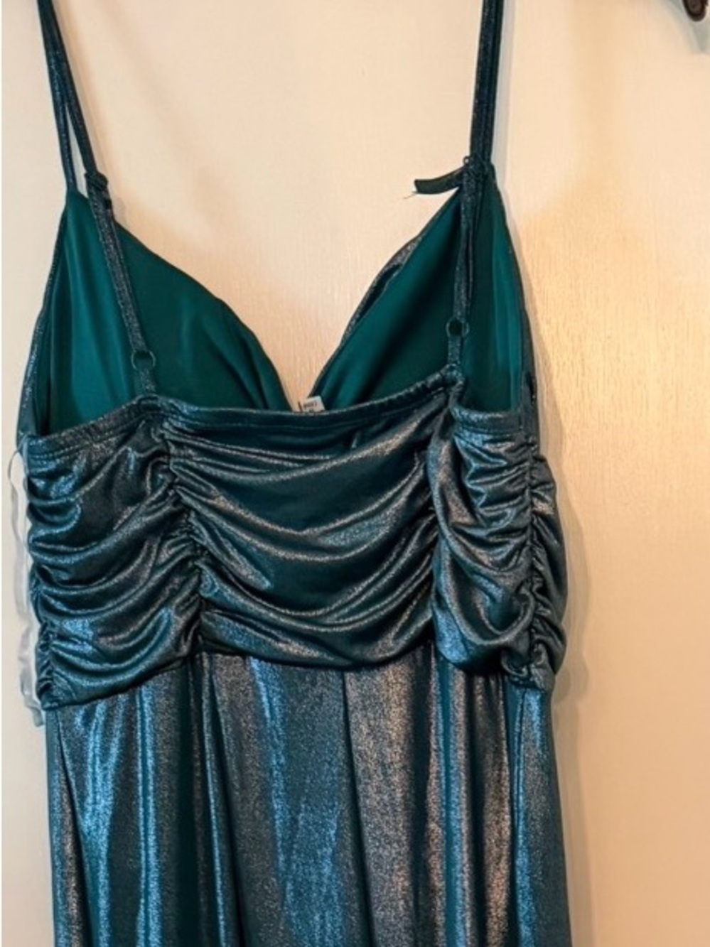 Teal Metallic jumpsuit - Women